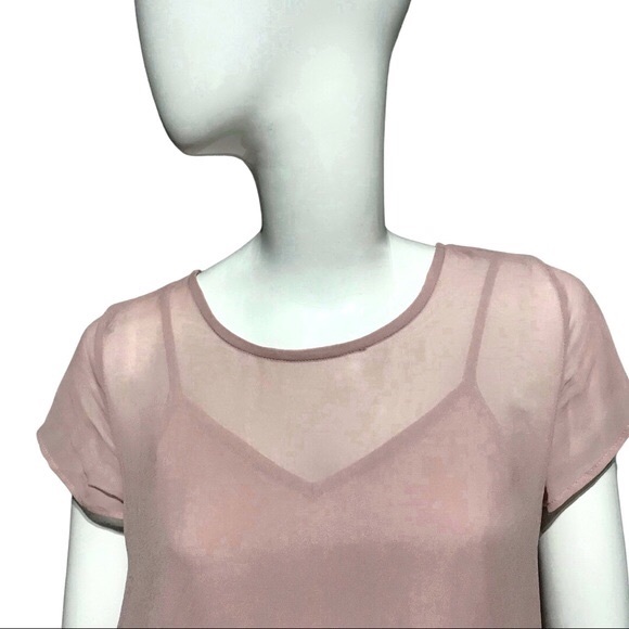 bebe Pink Flowy Top with Exaggerated Ruffles - Picture 8 of 11